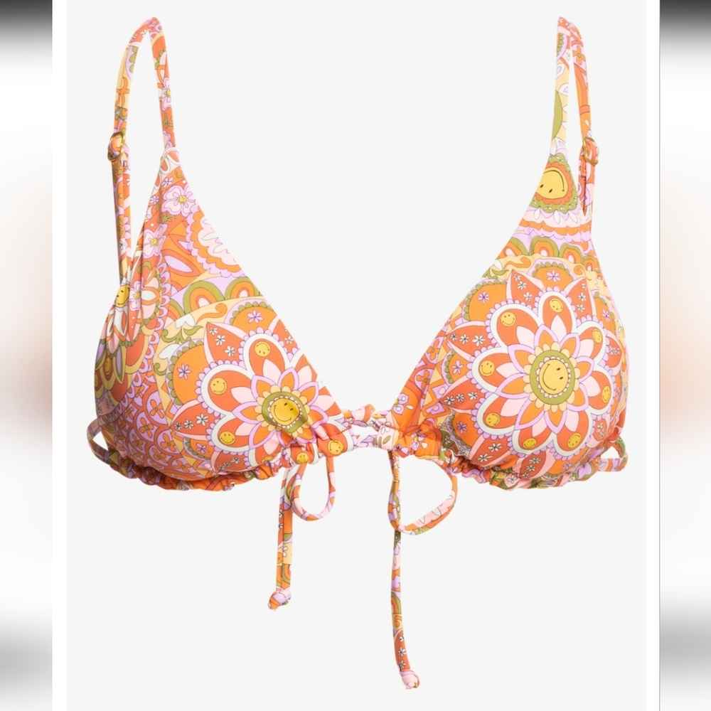 Billabong x Smiley Good Times Tri Reversible Triangle Bikini Top